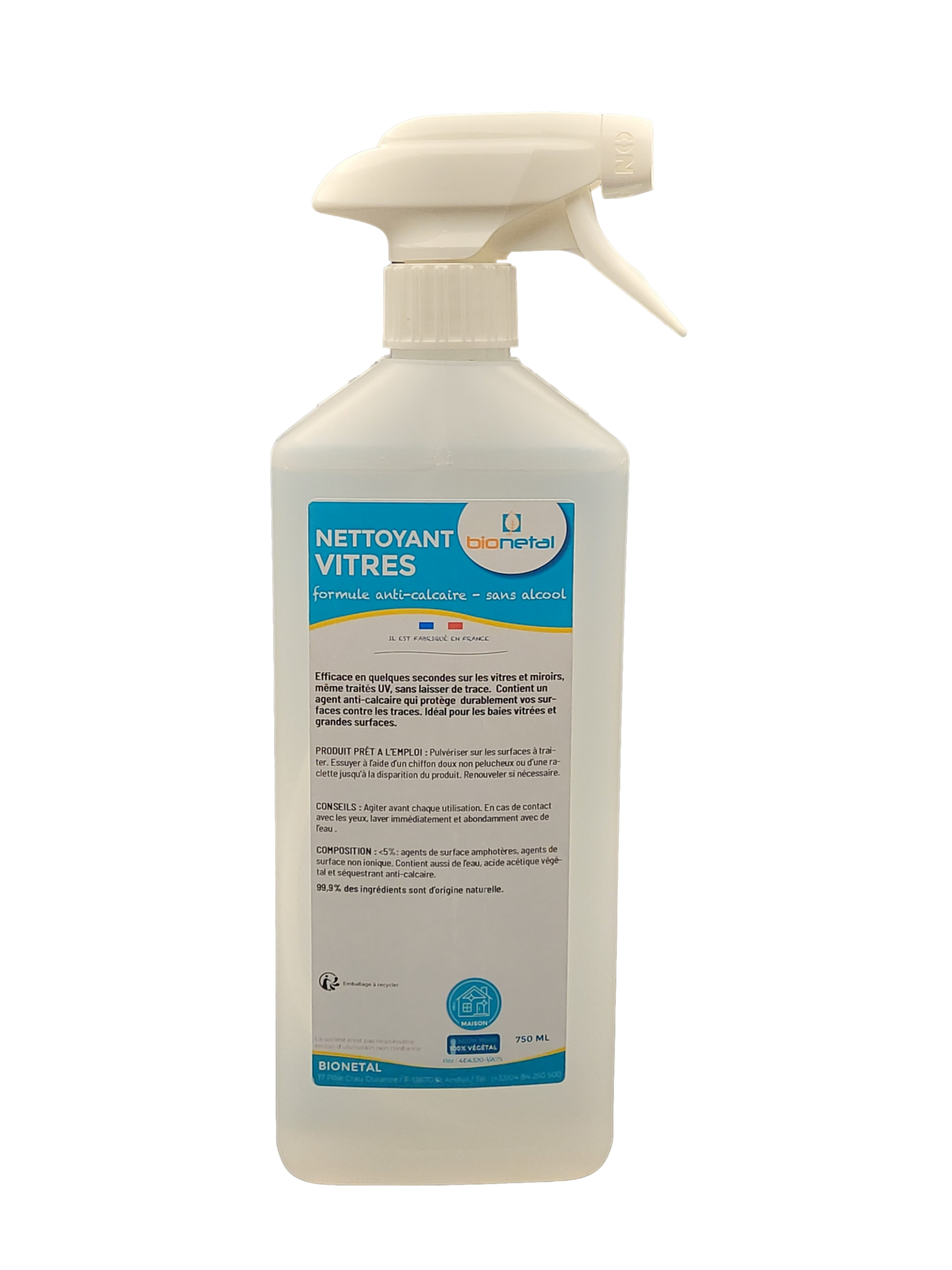 Nettoyant vitres anticalcaire